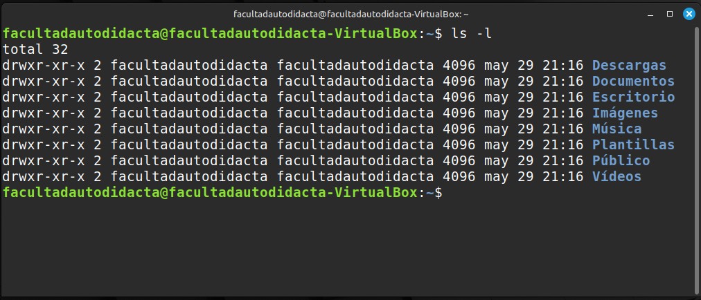 Terminal de Linux Mint
